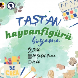 Taştan Hayvan Figürü Boyama Etkinliği 
